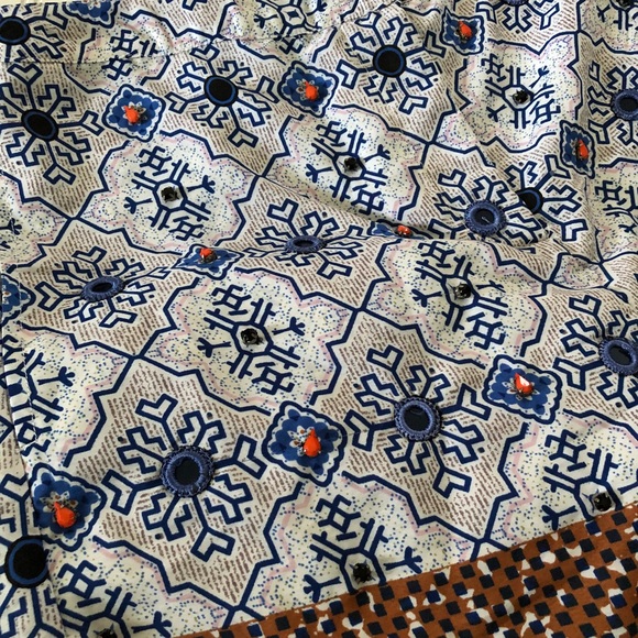 Topshop Mosaic Pattern Shorts with Jewel Details - Picture 3 of 7